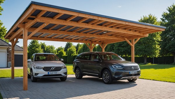 Carport solaire en bois : alliez design et performance énergétique
