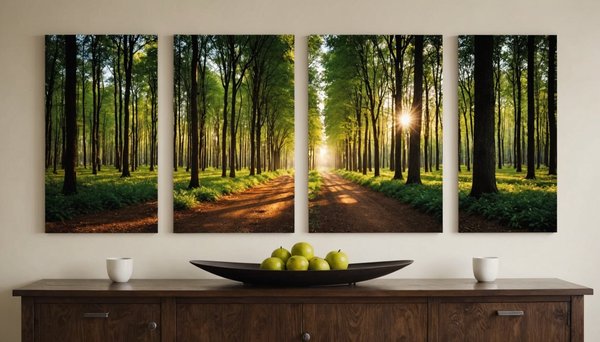 Découvrez comment un triptyque en bois sublime votre décor
